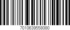 Código de barras (EAN, GTIN, SKU, ISBN): '7010639558080'