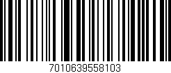 Código de barras (EAN, GTIN, SKU, ISBN): '7010639558103'