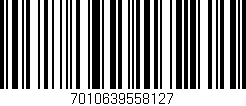 Código de barras (EAN, GTIN, SKU, ISBN): '7010639558127'