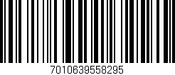 Código de barras (EAN, GTIN, SKU, ISBN): '7010639558295'