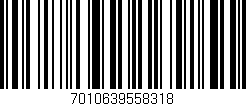 Código de barras (EAN, GTIN, SKU, ISBN): '7010639558318'