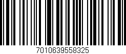 Código de barras (EAN, GTIN, SKU, ISBN): '7010639558325'
