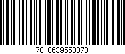 Código de barras (EAN, GTIN, SKU, ISBN): '7010639558370'
