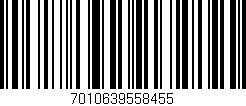 Código de barras (EAN, GTIN, SKU, ISBN): '7010639558455'