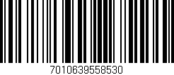 Código de barras (EAN, GTIN, SKU, ISBN): '7010639558530'