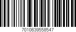 Código de barras (EAN, GTIN, SKU, ISBN): '7010639558547'