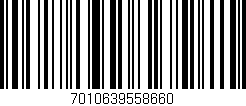 Código de barras (EAN, GTIN, SKU, ISBN): '7010639558660'