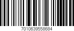 Código de barras (EAN, GTIN, SKU, ISBN): '7010639558684'