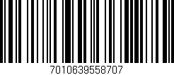 Código de barras (EAN, GTIN, SKU, ISBN): '7010639558707'