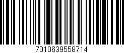 Código de barras (EAN, GTIN, SKU, ISBN): '7010639558714'