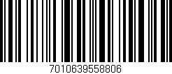 Código de barras (EAN, GTIN, SKU, ISBN): '7010639558806'