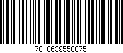 Código de barras (EAN, GTIN, SKU, ISBN): '7010639558875'