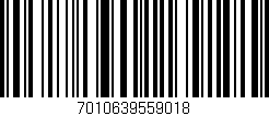 Código de barras (EAN, GTIN, SKU, ISBN): '7010639559018'