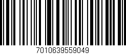 Código de barras (EAN, GTIN, SKU, ISBN): '7010639559049'