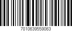 Código de barras (EAN, GTIN, SKU, ISBN): '7010639559063'