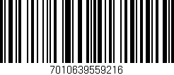 Código de barras (EAN, GTIN, SKU, ISBN): '7010639559216'