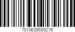 Código de barras (EAN, GTIN, SKU, ISBN): '7010639559278'