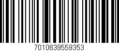 Código de barras (EAN, GTIN, SKU, ISBN): '7010639559353'
