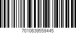 Código de barras (EAN, GTIN, SKU, ISBN): '7010639559445'