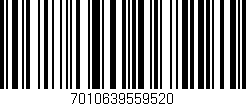 Código de barras (EAN, GTIN, SKU, ISBN): '7010639559520'