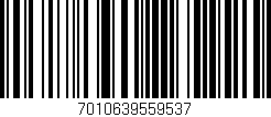 Código de barras (EAN, GTIN, SKU, ISBN): '7010639559537'