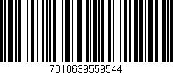 Código de barras (EAN, GTIN, SKU, ISBN): '7010639559544'