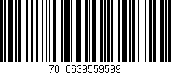 Código de barras (EAN, GTIN, SKU, ISBN): '7010639559599'