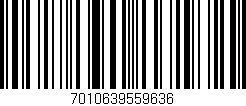 Código de barras (EAN, GTIN, SKU, ISBN): '7010639559636'