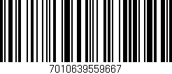 Código de barras (EAN, GTIN, SKU, ISBN): '7010639559667'