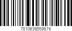 Código de barras (EAN, GTIN, SKU, ISBN): '7010639559674'
