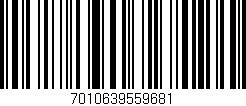 Código de barras (EAN, GTIN, SKU, ISBN): '7010639559681'