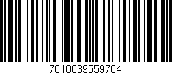 Código de barras (EAN, GTIN, SKU, ISBN): '7010639559704'