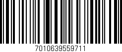 Código de barras (EAN, GTIN, SKU, ISBN): '7010639559711'