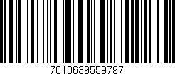 Código de barras (EAN, GTIN, SKU, ISBN): '7010639559797'