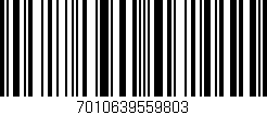 Código de barras (EAN, GTIN, SKU, ISBN): '7010639559803'