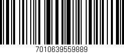 Código de barras (EAN, GTIN, SKU, ISBN): '7010639559889'