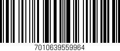 Código de barras (EAN, GTIN, SKU, ISBN): '7010639559964'