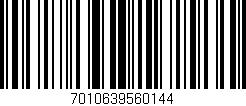 Código de barras (EAN, GTIN, SKU, ISBN): '7010639560144'