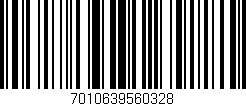 Código de barras (EAN, GTIN, SKU, ISBN): '7010639560328'