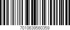 Código de barras (EAN, GTIN, SKU, ISBN): '7010639560359'