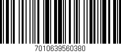 Código de barras (EAN, GTIN, SKU, ISBN): '7010639560380'