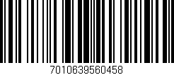 Código de barras (EAN, GTIN, SKU, ISBN): '7010639560458'