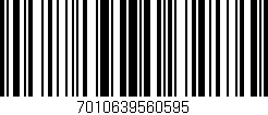 Código de barras (EAN, GTIN, SKU, ISBN): '7010639560595'