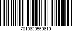 Código de barras (EAN, GTIN, SKU, ISBN): '7010639560618'