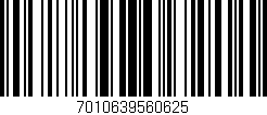 Código de barras (EAN, GTIN, SKU, ISBN): '7010639560625'