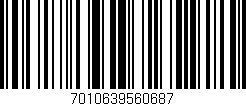 Código de barras (EAN, GTIN, SKU, ISBN): '7010639560687'