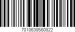 Código de barras (EAN, GTIN, SKU, ISBN): '7010639560922'