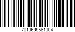 Código de barras (EAN, GTIN, SKU, ISBN): '7010639561004'