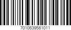 Código de barras (EAN, GTIN, SKU, ISBN): '7010639561011'