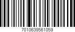 Código de barras (EAN, GTIN, SKU, ISBN): '7010639561059'